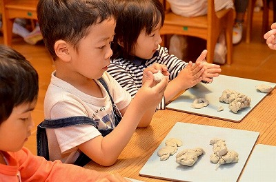 園庭遊び 山作り